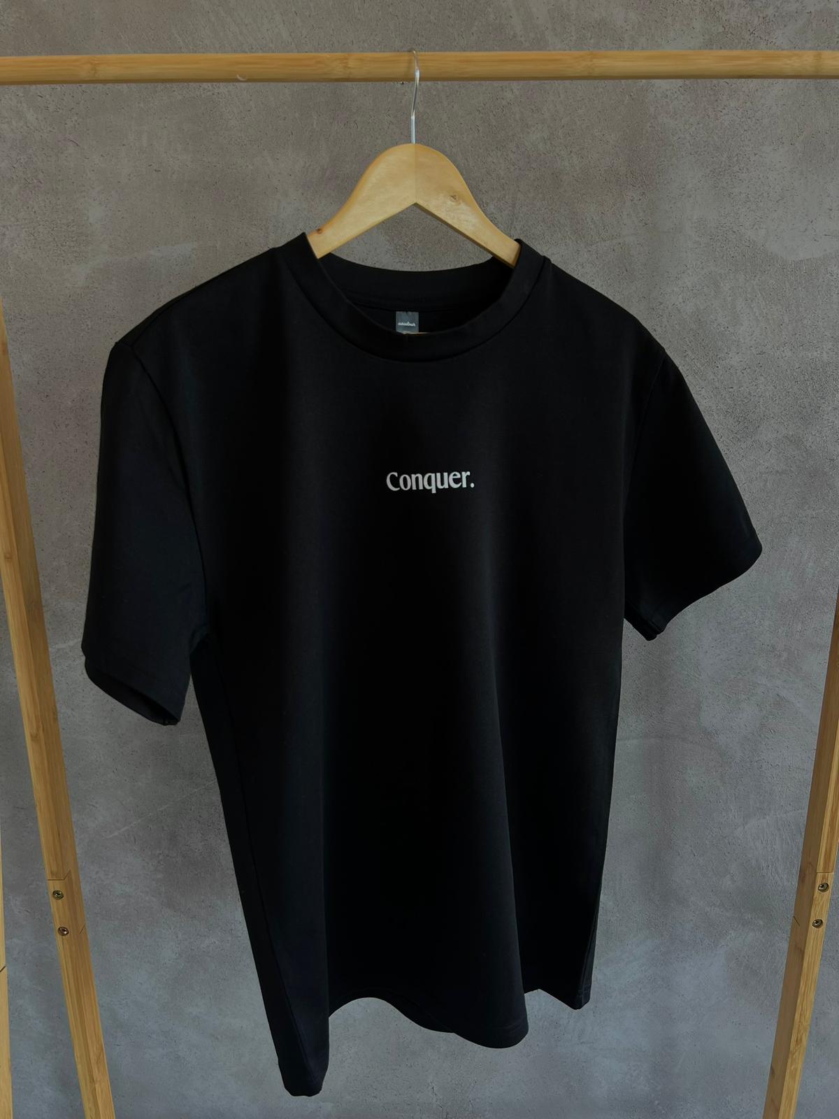 Conquer. Staple Black Tee